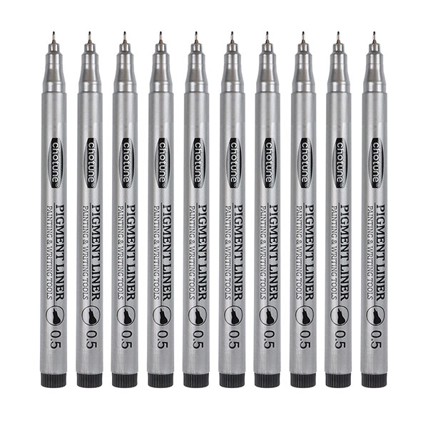 9 Pack Black Needle Marker