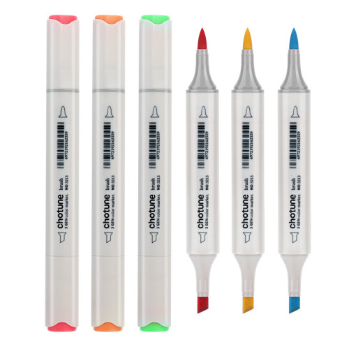 Double-headed Color marker-oval rod