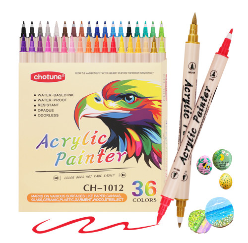 Doule acrylic pen drawing