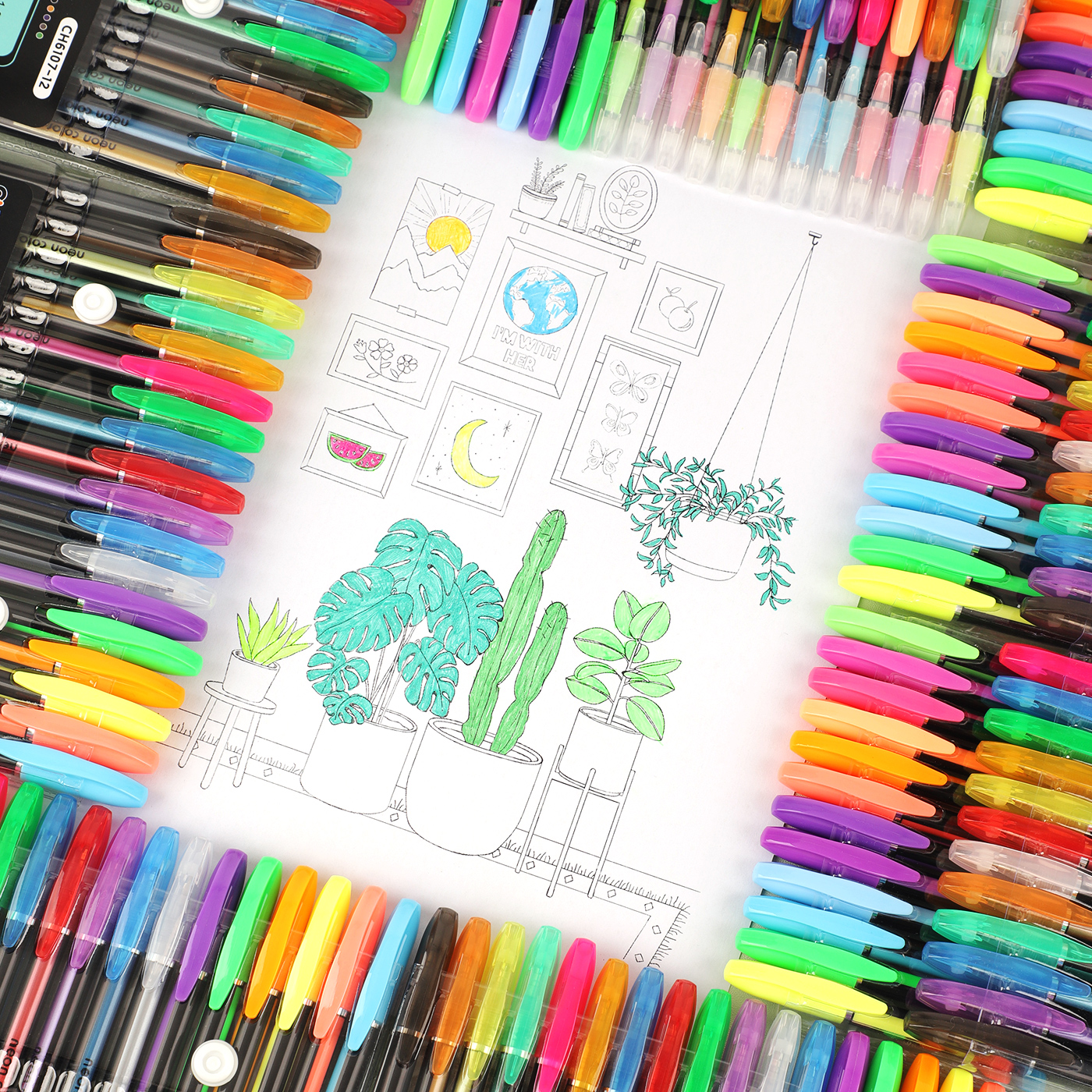 Chotune Glitter pens, highlighters, watercolor pens, metallic pens
